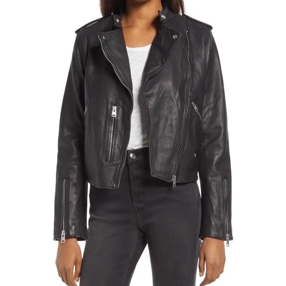 All Saints Klyn Leather Jacket